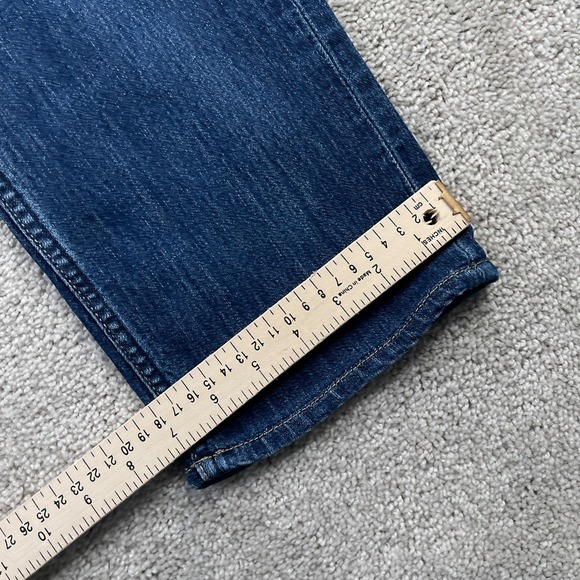 7 For All Mankind Jeans Mens 33 Blue Slimmy Talon Zip Japanese Stretch Denim - Picture 8 of 15